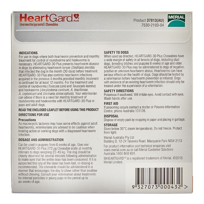 Heartgard Dog 6 Pack-Ascot Saddlery-The Equestrian