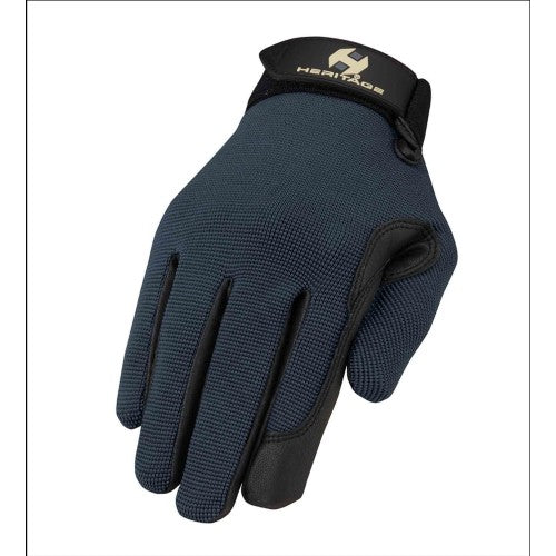 Gloves Heritage Performance Steel Blue-Ascot Saddlery-The Equestrian