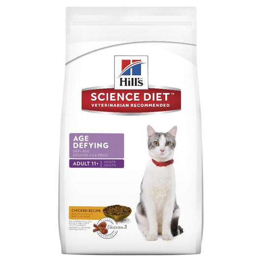 Hills Science Diet Adult 11+ Age Defying Dry Cat Food 3.17kg-Pet-The Equestrian