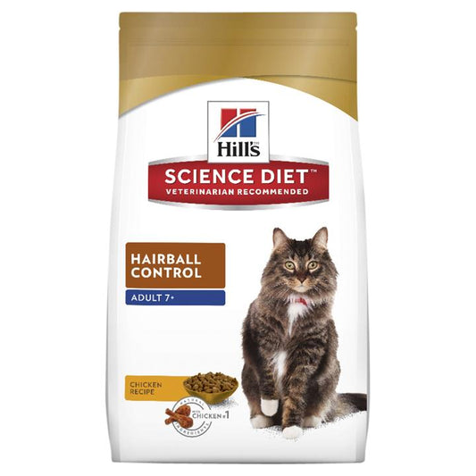 Hills Science Diet Adult 7+ Hairball Control Dry Cat Food 2kg-Pet-The Equestrian