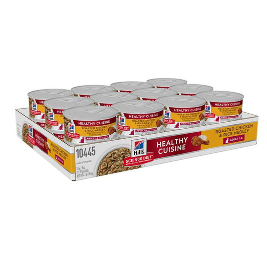 Hills Science Diet Adult Healthy Cuisine Chicken & Rice Medley Cat Food 79g x 24 Cans-Pet-The Equestrian
