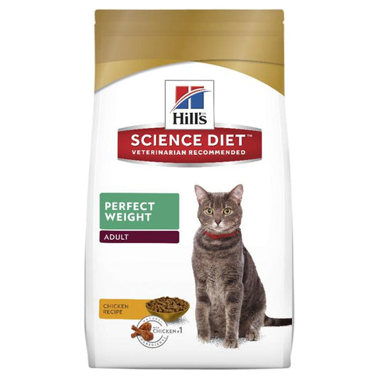 Hills Science Diet Adult Perfect Weight Dry Cat Food 3.17kg-Pet-The Equestrian