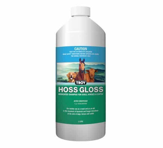 Shampoo Hoss Gloss Troy 1litre-Ascot Saddlery-The Equestrian