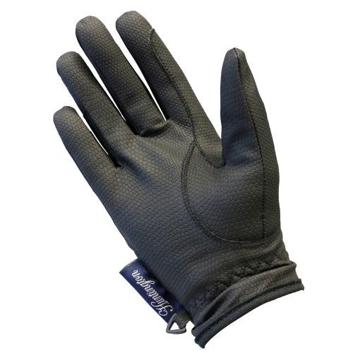 Gloves Huntington Synthetic Show Black-Ascot Saddlery-The Equestrian