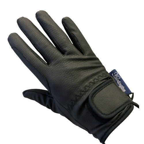 Gloves Huntington Synthetic Show Black-Ascot Saddlery-The Equestrian