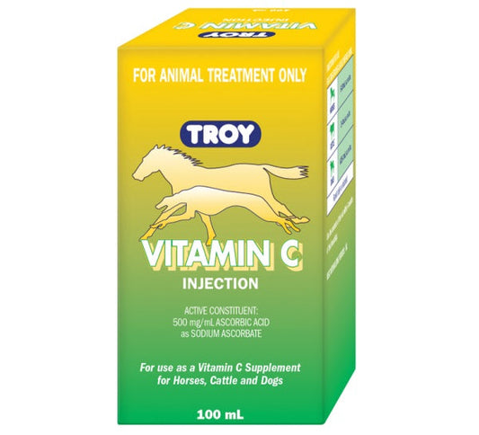 Injectable Vitamin C Troy 100ml-Ascot Saddlery-The Equestrian