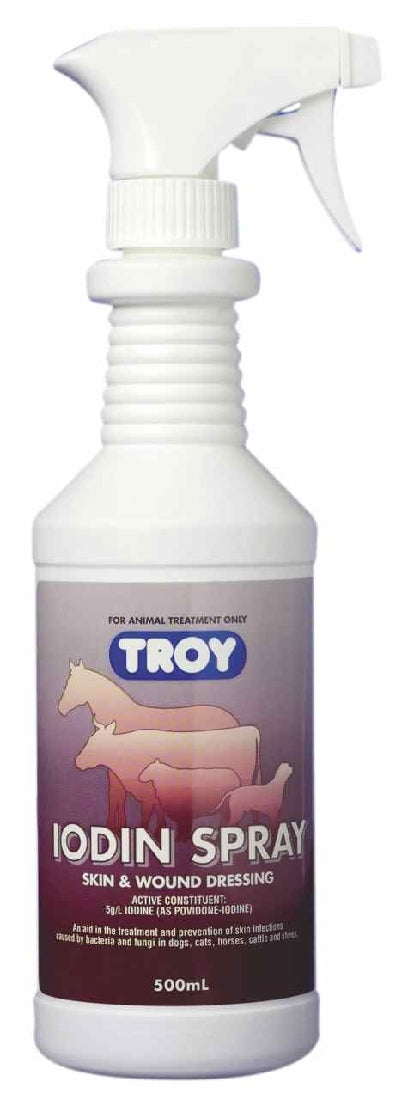 Iodin Spray Troy 500ml-Ascot Saddlery-The Equestrian
