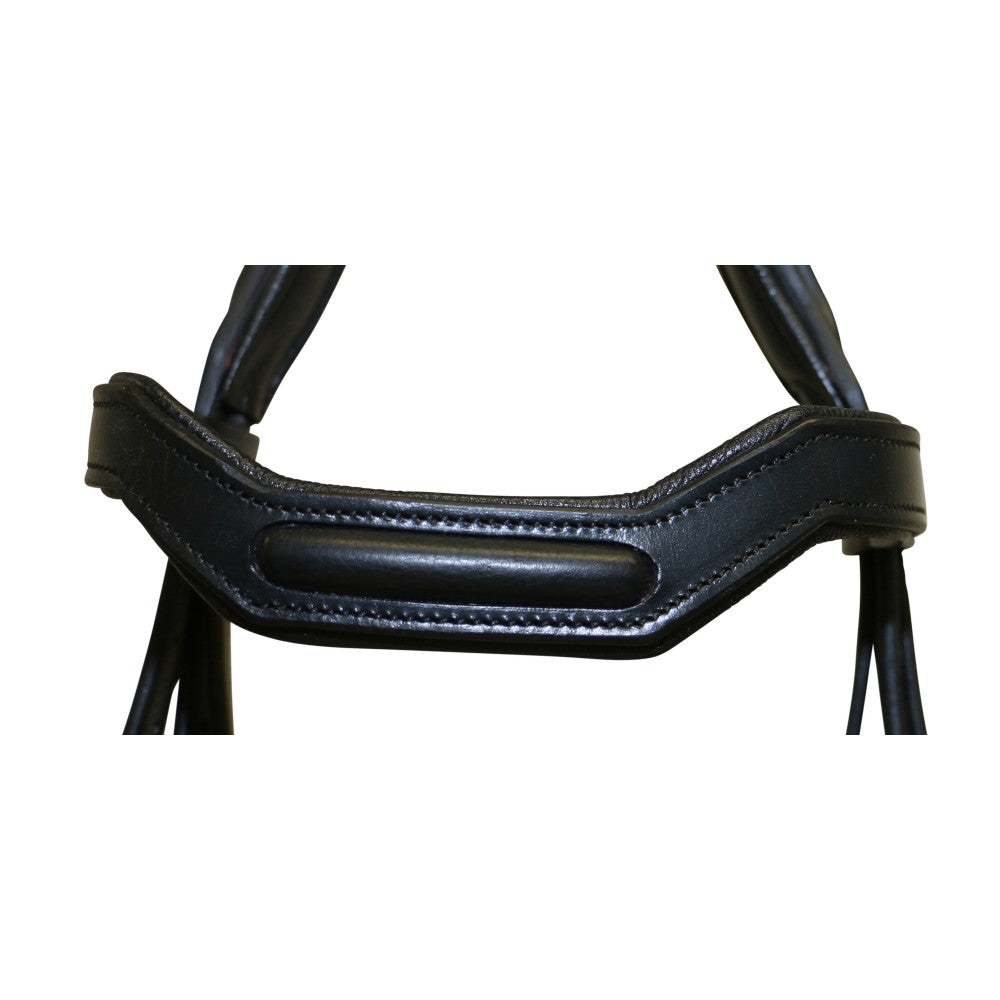 Jeremy & Lord Bridle Premier Blk Buckle Leather Black-Ascot Saddlery-The Equestrian
