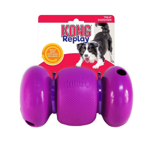 KONG Replay Treat Dispensing Rolling Interactive Dog Toy - Large-Lucky Pet Supplies-The Equestrian