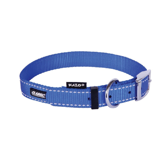 Kazoo Dog Collar Classic Blue-Ascot Saddlery-The Equestrian