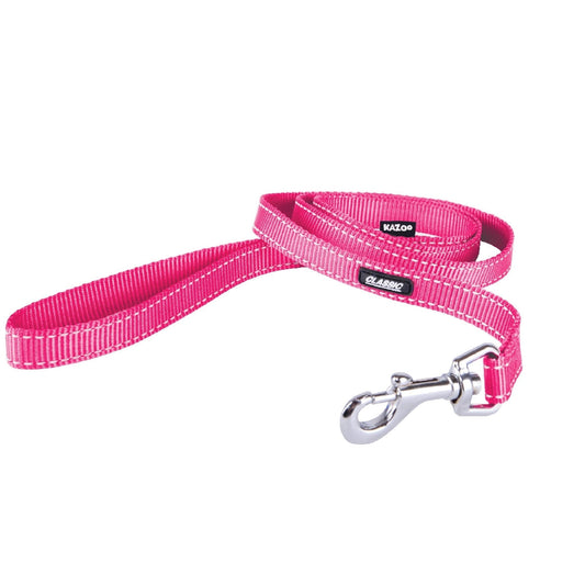 Kazoo Dog Leash Classic Pink 1200mm-Ascot Saddlery-The Equestrian