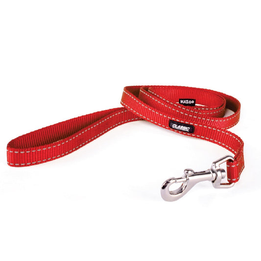 Kazoo Dog Leash Classic Red 1800mm-Ascot Saddlery-The Equestrian