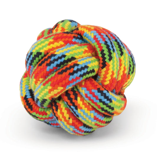 Kazoo Dog Toy Braided Rope Knot Ball-Ascot Saddlery-The Equestrian