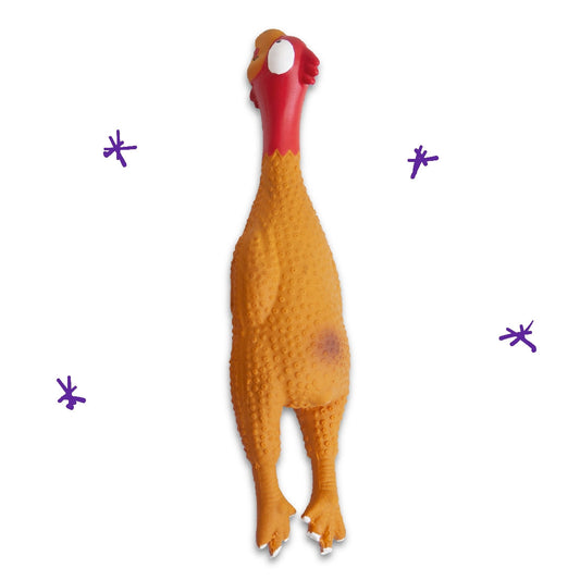 Kazoo Dog Toy Latex Chicken-Ascot Saddlery-The Equestrian