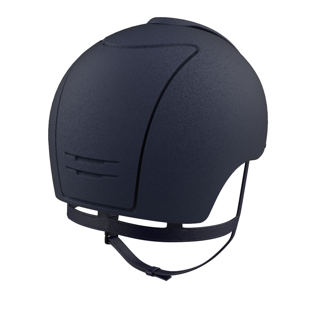 KEP brand equestrian helmet, dark blue, modern style, safety headgear.