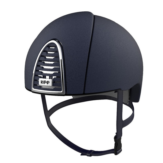 KEP brand equestrian helmet, dark blue, with front ventilation system.