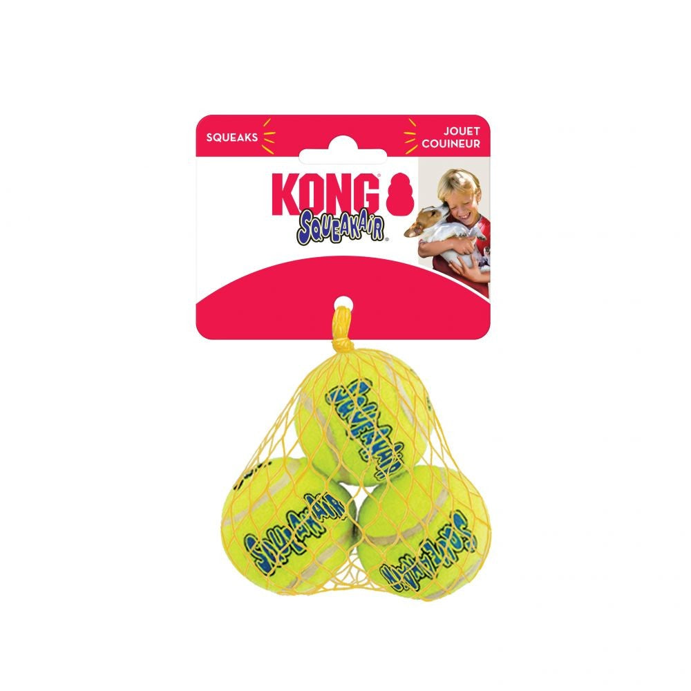 Kong Dog Toy Airdog Squeak Ball 3pack-Ascot Saddlery-The Equestrian