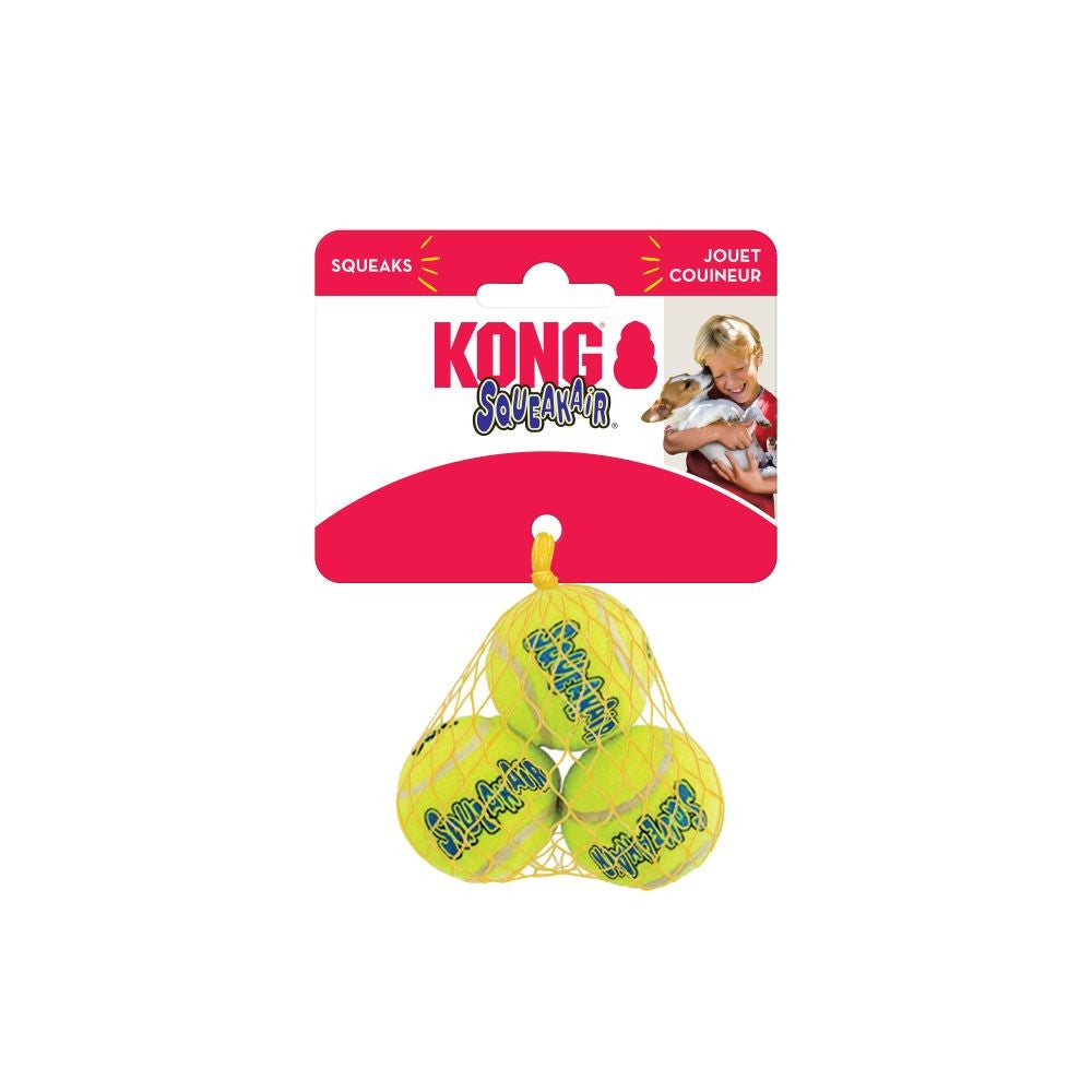 Kong Dog Toy Airdog Squeak Ball 3pack-Ascot Saddlery-The Equestrian