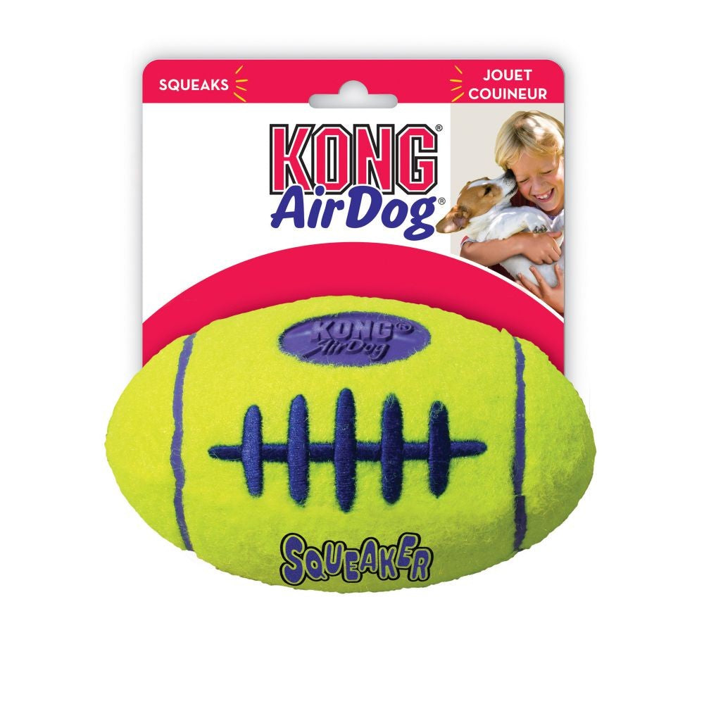 Kong Dog Toy Airdog Squeak Football-Ascot Saddlery-The Equestrian