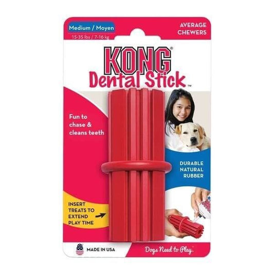 Kong Dog Toy Dental Stick Medium-Ascot Saddlery-The Equestrian