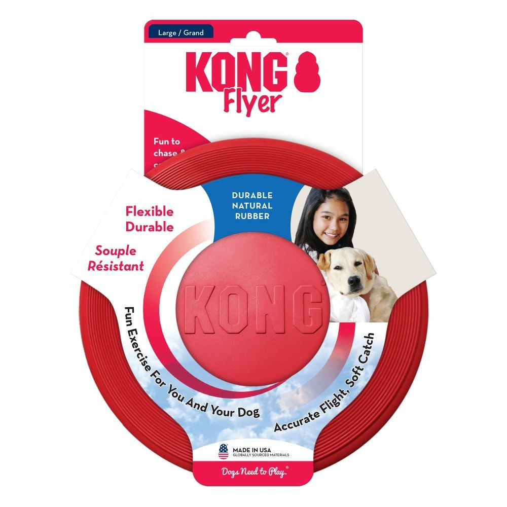 Kong Dog Toy Flyer Large-Ascot Saddlery-The Equestrian
