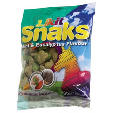 Bag of Likit Snaks mint and eucalyptus horse treat.
