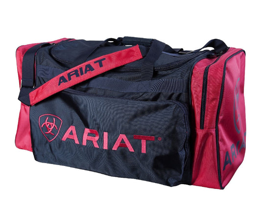 Luggage Ariat Gear Bag Junior Pink & Navy-Ascot Saddlery-The Equestrian