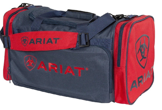 Luggage Ariat Gear Bag Junior Red & Navy-Ascot Saddlery-The Equestrian