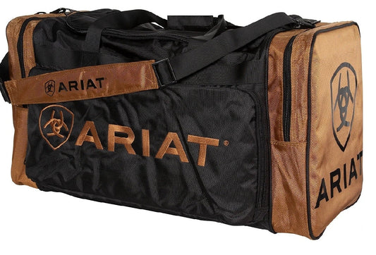 Luggage Ariat Gear Bag Large Black & Khaki-Ascot Saddlery-The Equestrian