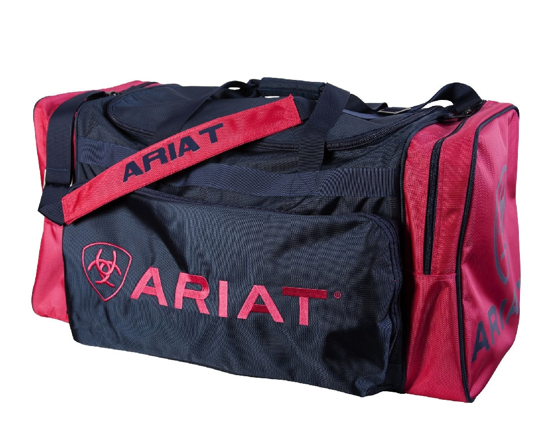 Luggage Ariat Gear Bag Large Pink & Navy-Ascot Saddlery-The Equestrian