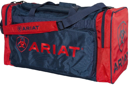 Luggage Ariat Gear Bag Large Red & Navy-Ascot Saddlery-The Equestrian