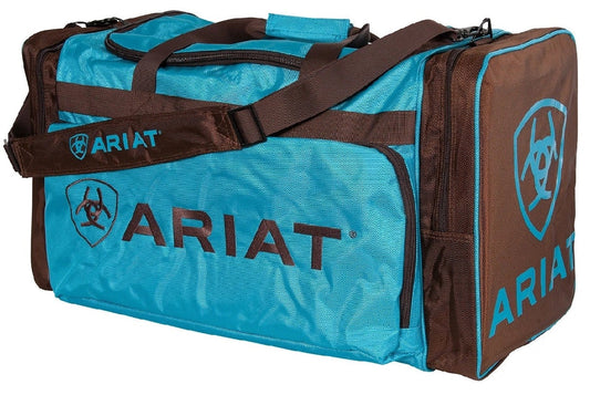 Luggage Ariat Gear Bag Large Turquoise & Brown-Ascot Saddlery-The Equestrian