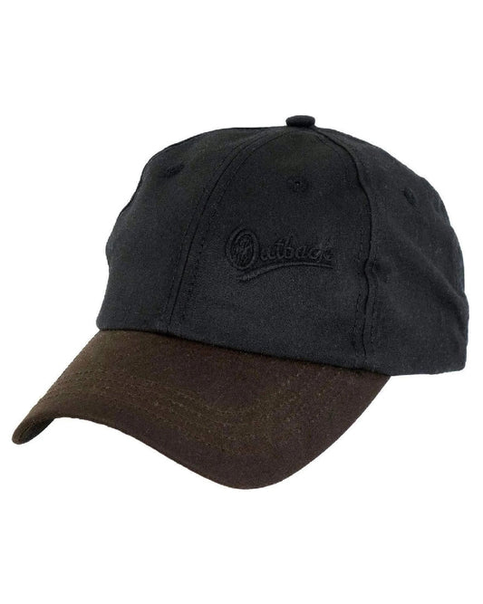 Cap Outback Aussie Slugger Black-Ascot Saddlery-The Equestrian