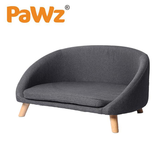 PaWz Luxury Pet Sofa Chaise Lounge Sofa Bed Cat Dog Beds Couch Sleeper Soft Grey-Lucky Pet Supplies-The Equestrian