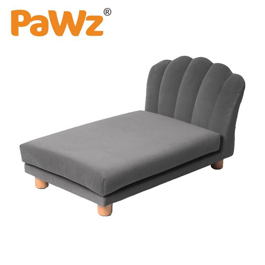PaWz Luxury Pet Sofa Chaise Lounge Sofa Bed Cat Dog Beds Couch Sleeper Soft Grey-Lucky Pet Supplies-The Equestrian
