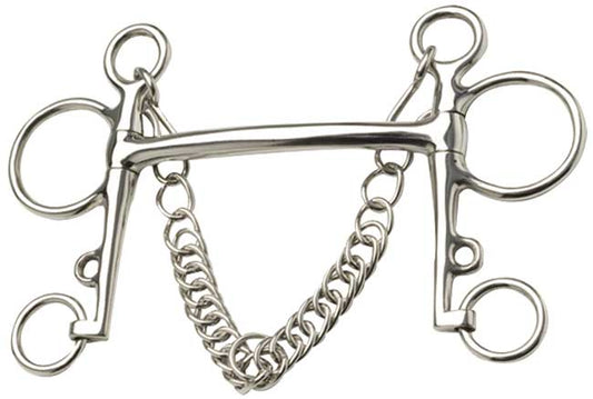 Pelham Bit Mullen Mouth Stainless Steel-Ascot Saddlery-The Equestrian