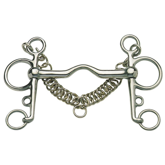 Pelham Bit Port Mouth Stainless Steel-Ascot Saddlery-The Equestrian