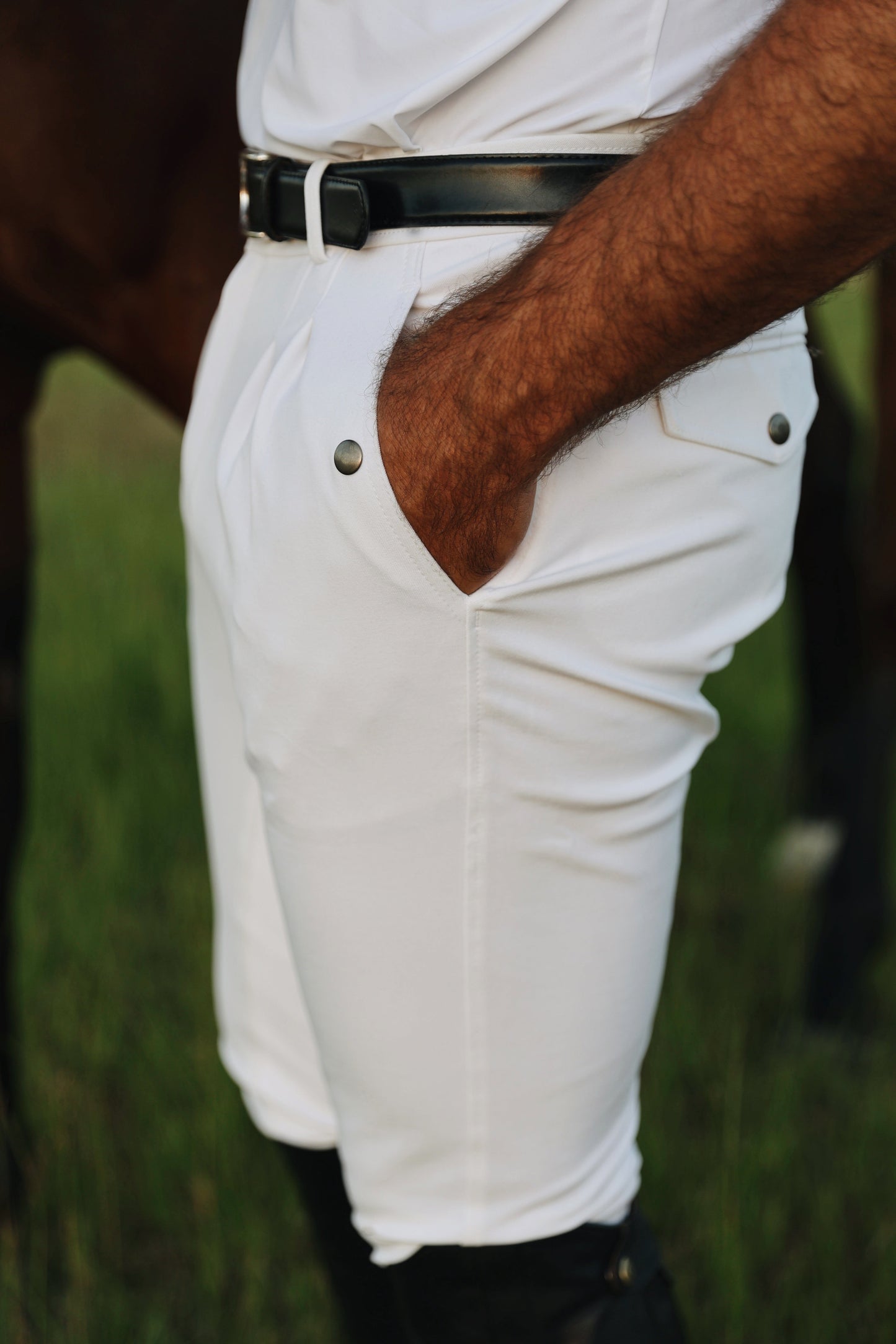 Men's Breech with suede full seat-QJ Riding Wear-The Equestrian