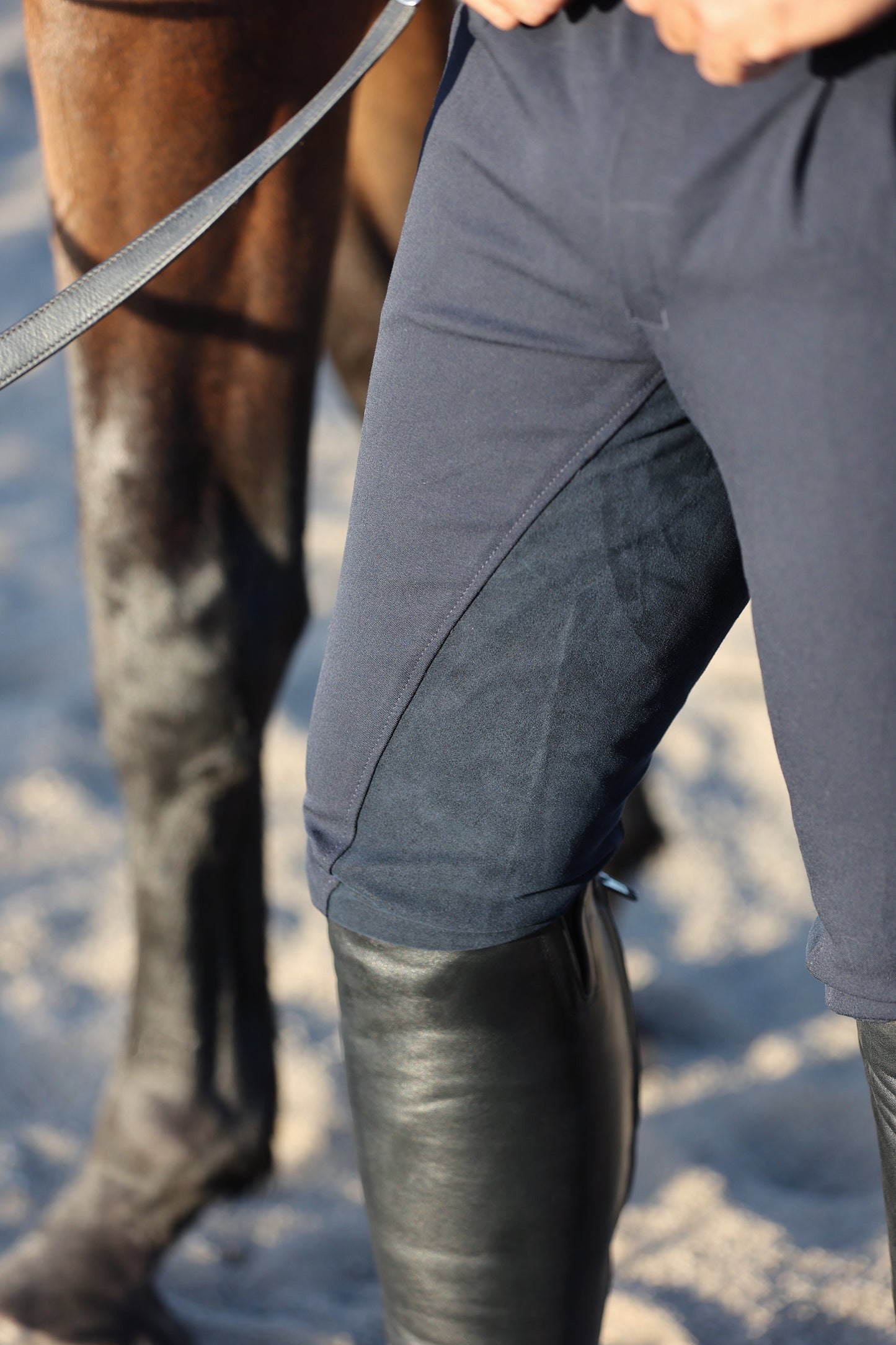 Men's Breech with suede full seat-QJ Riding Wear-The Equestrian