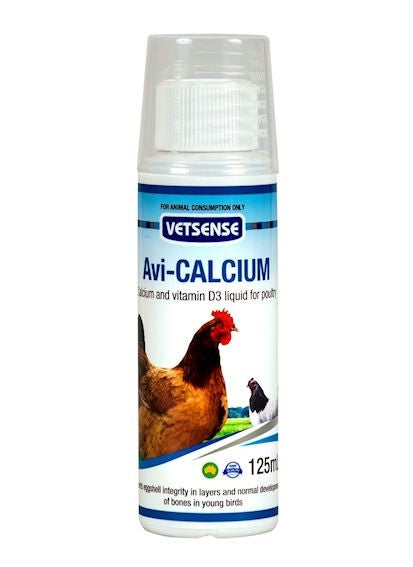 Poultry Vetsense Avi Calcium 125ml-Ascot Saddlery-The Equestrian