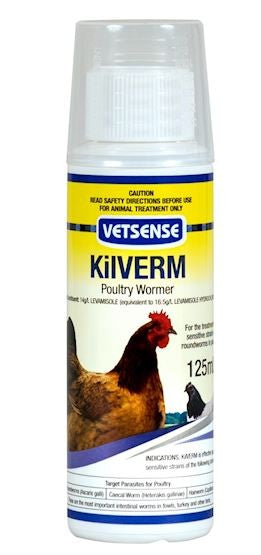 Poultry Vetsense Kilverm Poultry Wormer 125ml-Ascot Saddlery-The Equestrian