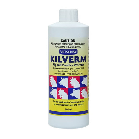 Poultry Vetsense Kilverm Poultry Wormer 500ml-Ascot Saddlery-The Equestrian