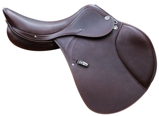 Prestige X Meredith Lux Jumping Saddle Tobacco 17-Ascot Saddlery-The Equestrian