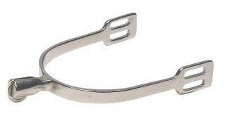 Spurs Prince Of Wales Disc Rowel 25mm Shank Stainless Steel-Ascot Saddlery-The Equestrian