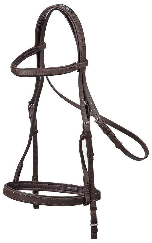 Bridle & Cavesson Pvc Training Brown-Ascot Saddlery-The Equestrian