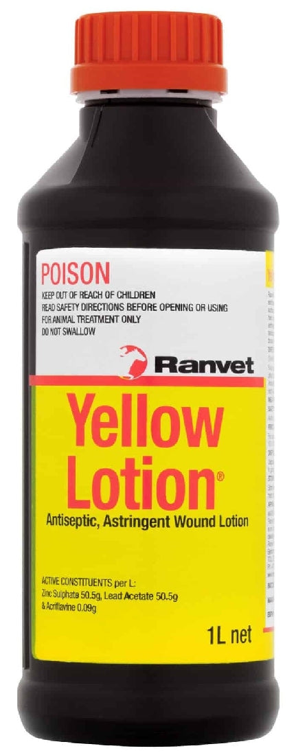 Yellow Lotion Ranvet 1litre Refill-Ascot Saddlery-The Equestrian