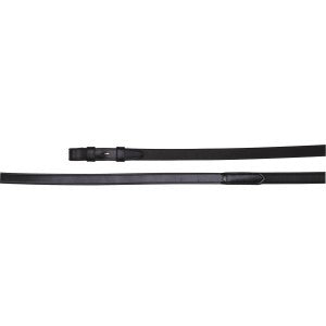 Reins Padded Leather Landsborough Black-Ascot Saddlery-The Equestrian