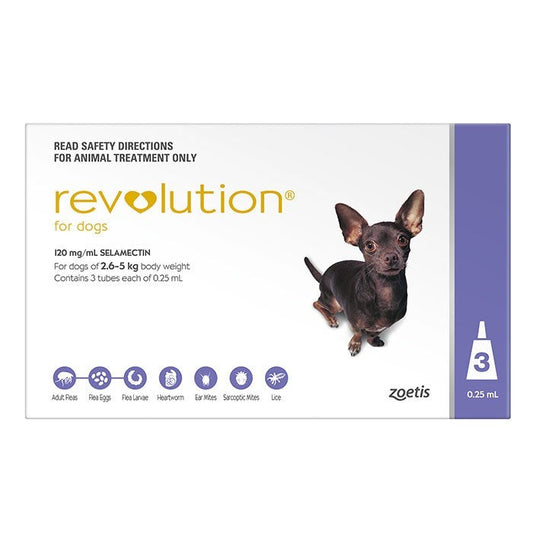 Revolution Dog 2.6kg-5kg 3 Pack-Ascot Saddlery-The Equestrian