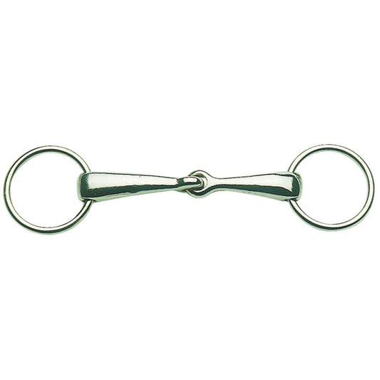 Ring Snaffle Jointed Thick Mouth Chrome Plated-Ascot Saddlery-The Equestrian