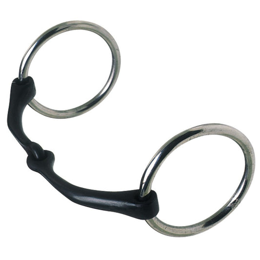 Ring Snaffle Oz Bitz 2.5 Rings Medium Sweet Iron Mouth 13.0cm 5.25"-Ascot Saddlery-The Equestrian